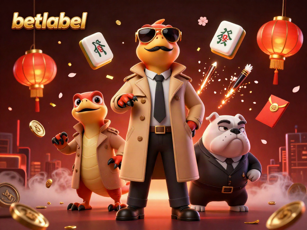 Engage with the dynamic VIP scene at betlabel featuring raptors and casino elements.